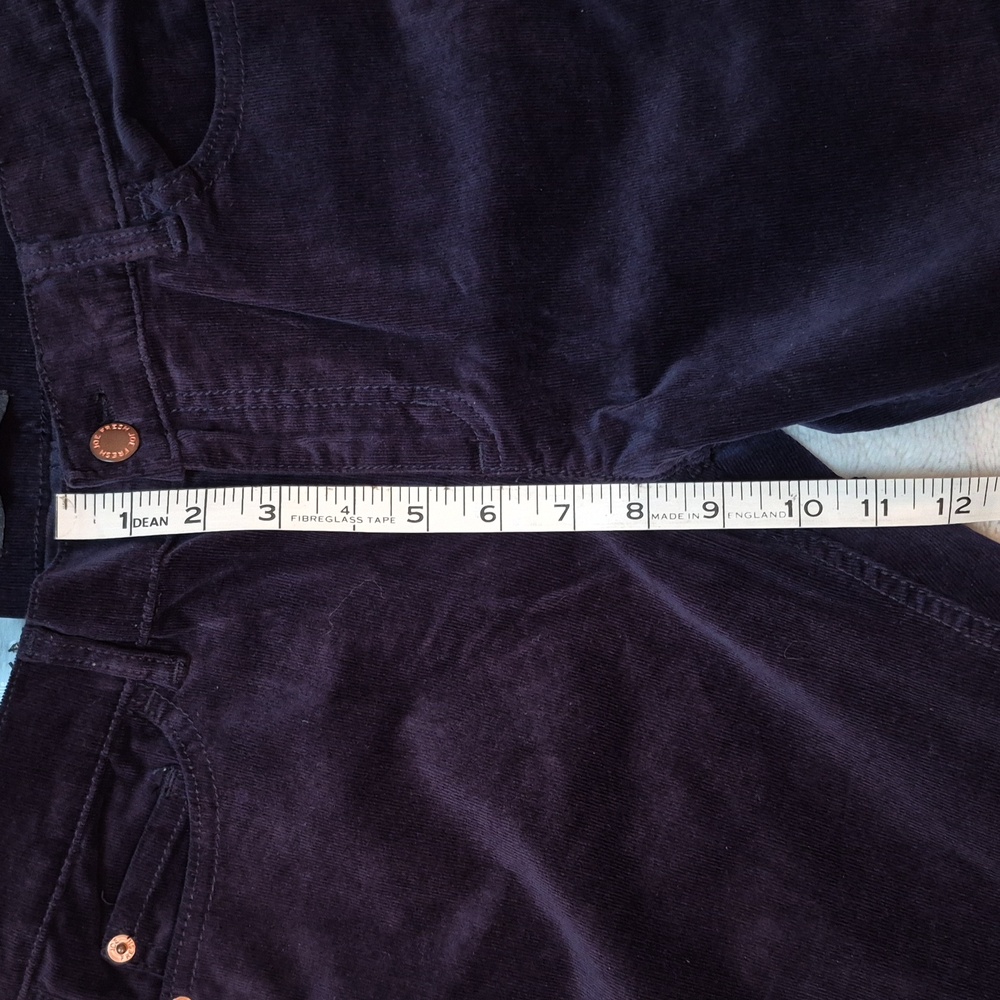 Joe Fresh Slim Low Rise Blue Corduroy Pants Size 6, New With Tags - Picture 12 of 15